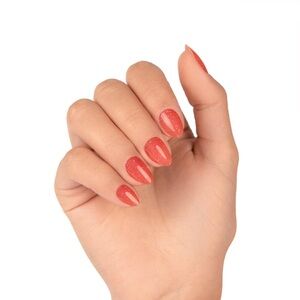 Color Street GRAPEFRUIT SQUEEZE Coral Pink Orange Jelly Semi Sheer Glitter Set